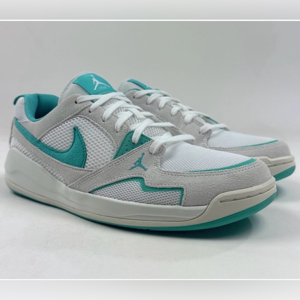 Nike Jordan Comfort Era White Teal Women 11.5 Shoes Sneakers Athletic HJ6778-113